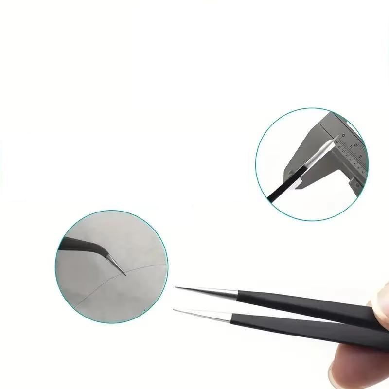 6pcs Precision Long Tweezers S - Soldering Iron Kit ulasan dan harga